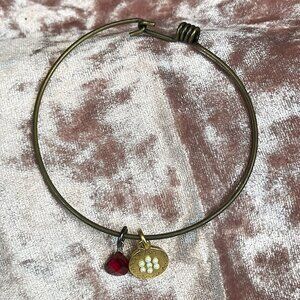 Juicy Couture Small/Medium Size July-Ruby Bangle Bracelet